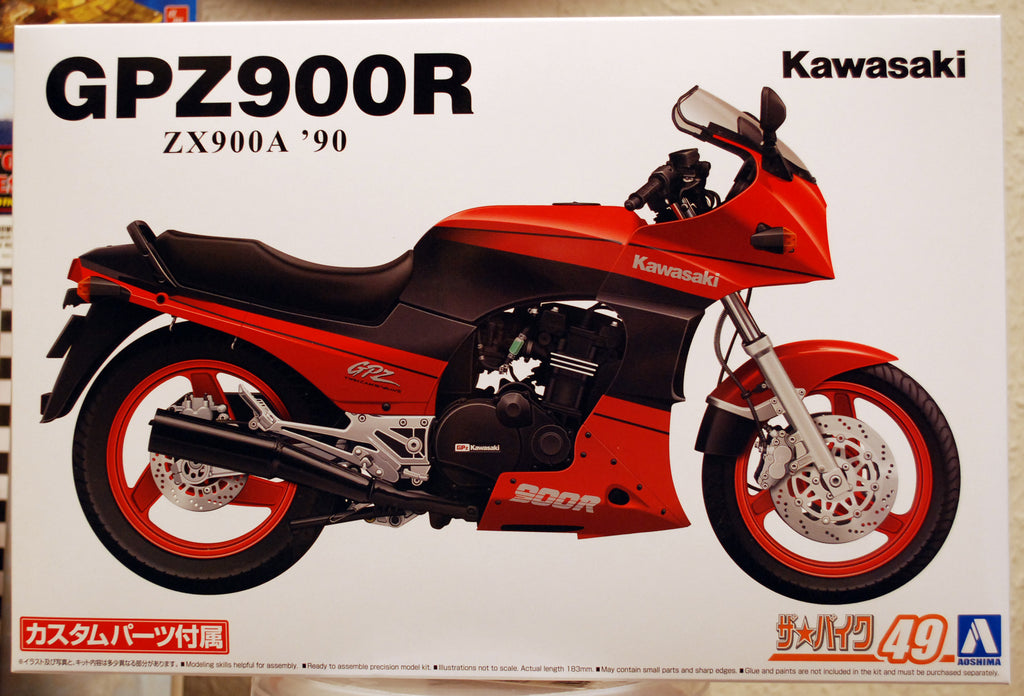 Aoshima 067093 1990 Kawasaki GPZ 900 R A 7 Ninja  1:12 Motorrad Bike