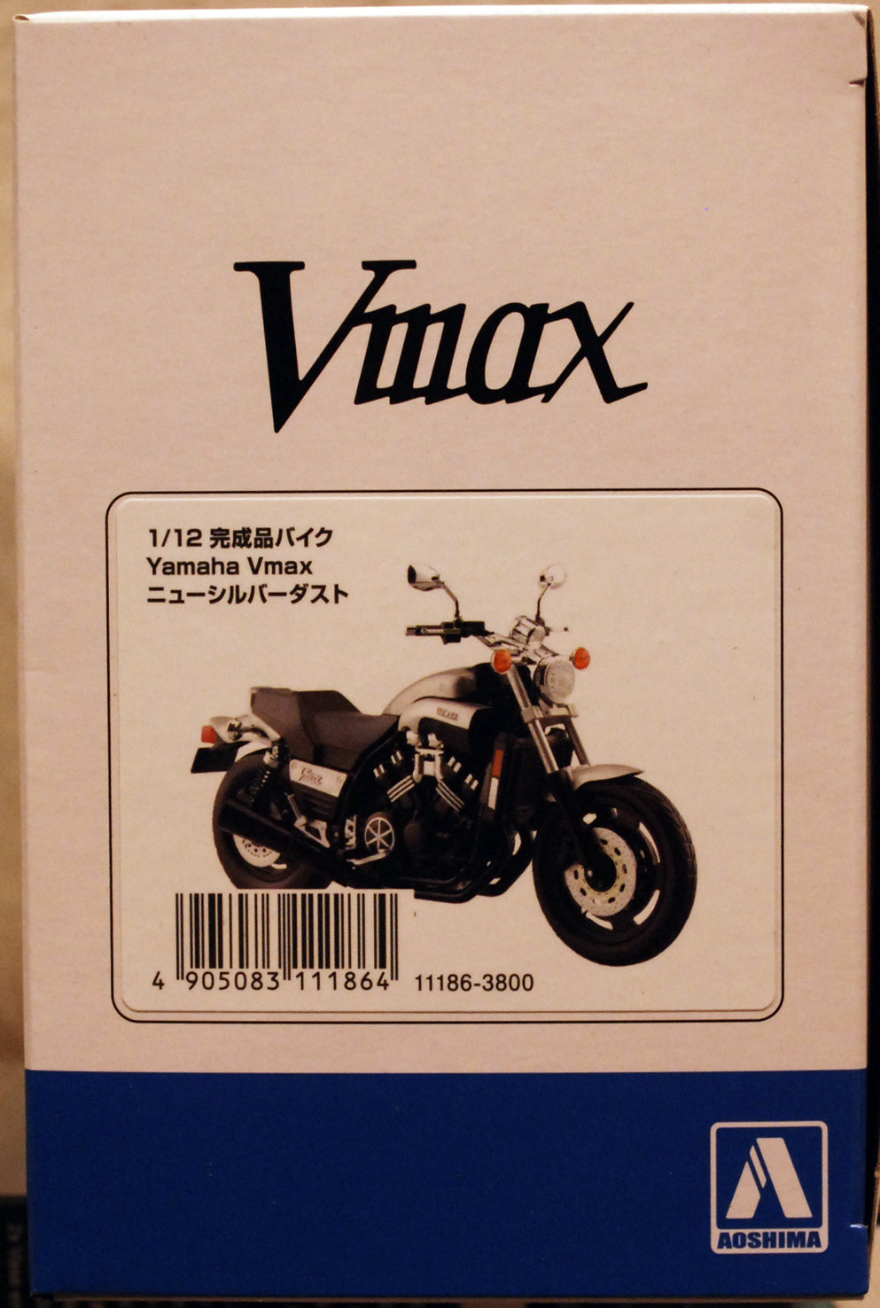 Aoshima 111864 Yamaha Vmax Silver Dust Fertigmodell 1:12