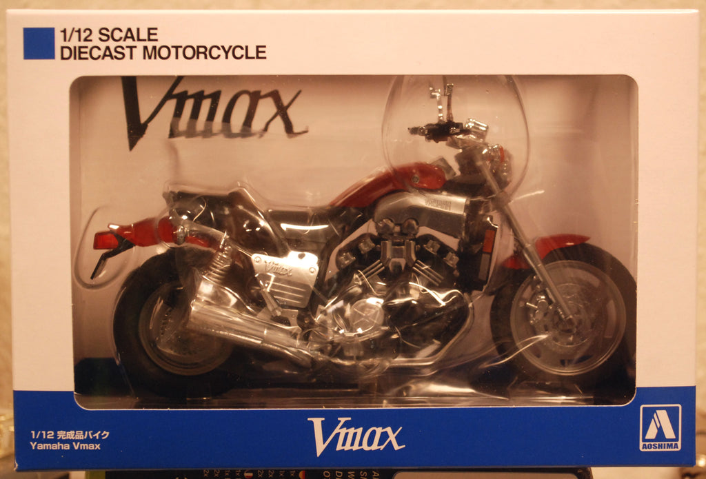 Aoshima 111871 Yamaha Vmax Fire Red Fertigmodell 1:12