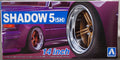 Aoshima 054376 Felgen Shadow 5 5H 14 Zoll inkl. Reifen 1:24 # 66