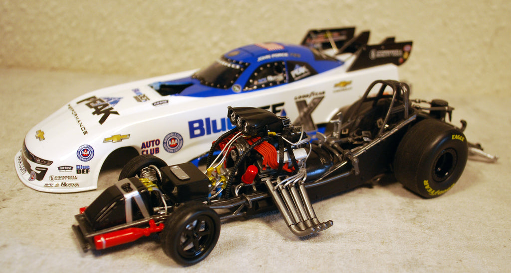 Autoworld AWN004 2021 Chevrolet Camaro NHRA Funny Car Blue Def 1:24