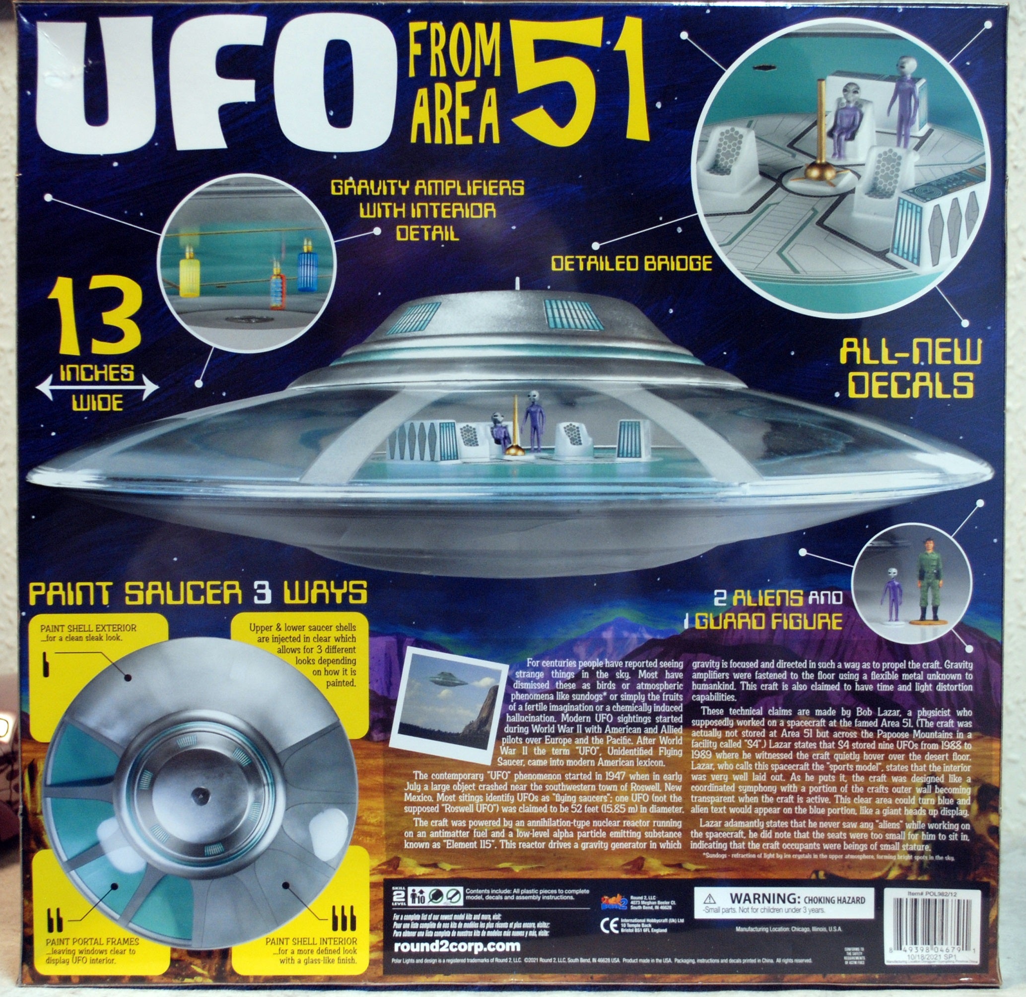 Polar Lights 982 Area 51 UfO 1:48