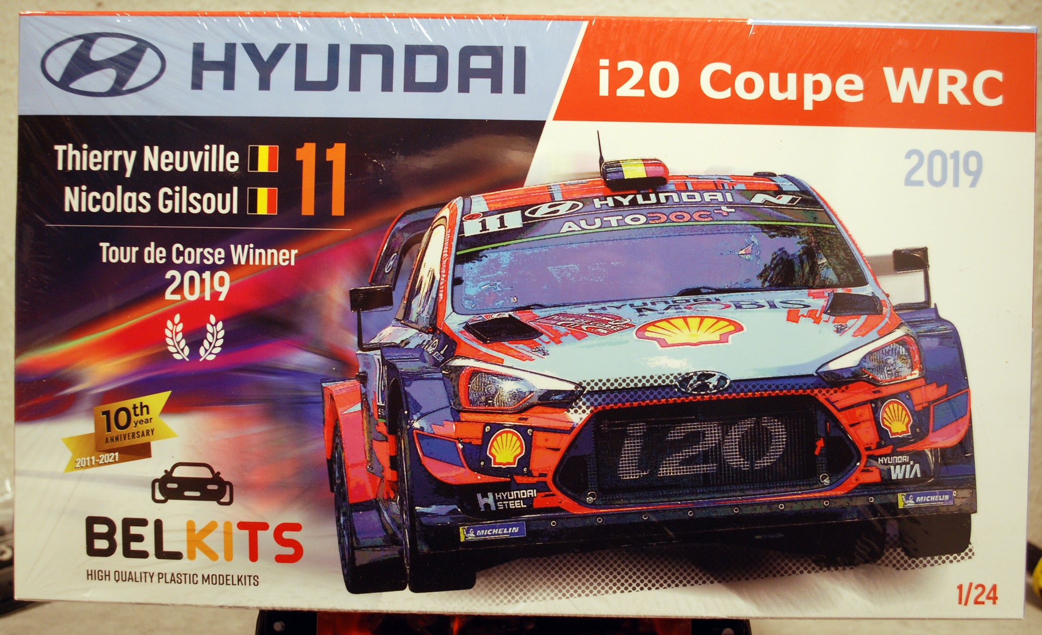 Belkits 014 2019 Hyundai I20 Tour de Corse Winner T.Neuville/N. Gilsoul 1:24
