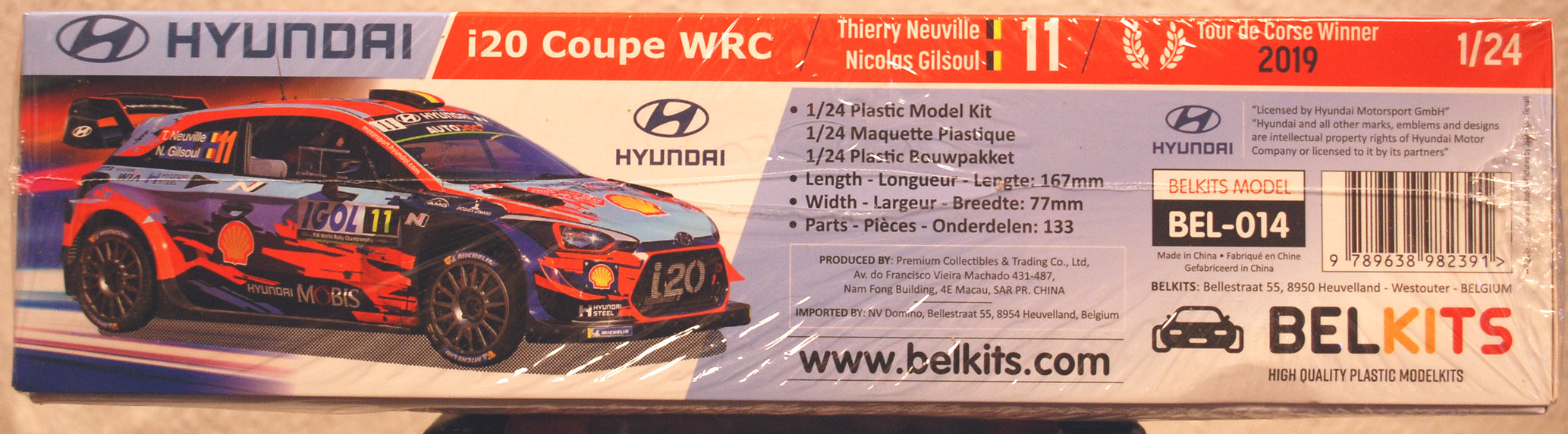 Belkits 014 2019 Hyundai I20 Tour de Corse Winner T.Neuville/N. Gilsoul 1:24
