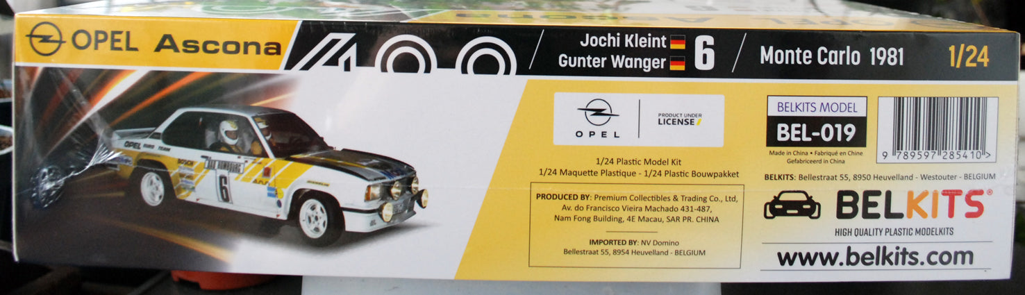 Belkits 019 1981 Opel Ascona 400 Rallye Monte Carlo 1:24 neu 2024