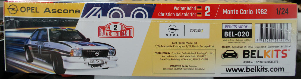 Belkits 020 1982 Opel Ascona 400 Rallye Monte Carlo 1:24 neu 2024