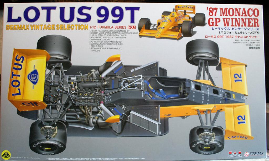 Beemax 12001 1987 Lotus 99 T Monaco GP Winner 1:12