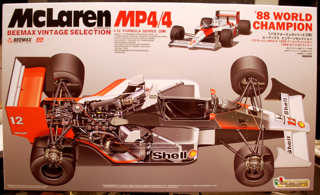 Beemax 12002 1988 McLaren MP4/4 1:12 Bausatz