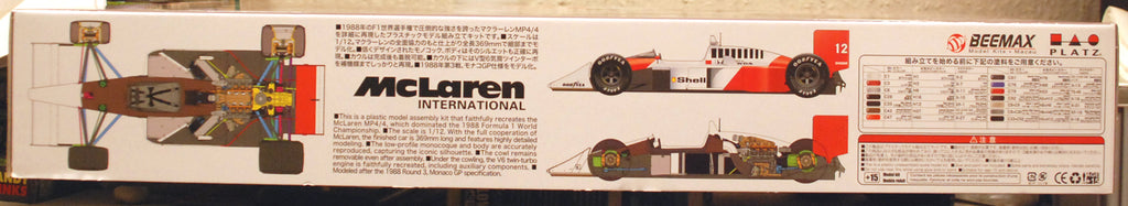 Beemax 12002 1988 McLaren MP4/4 1:12 Bausatz