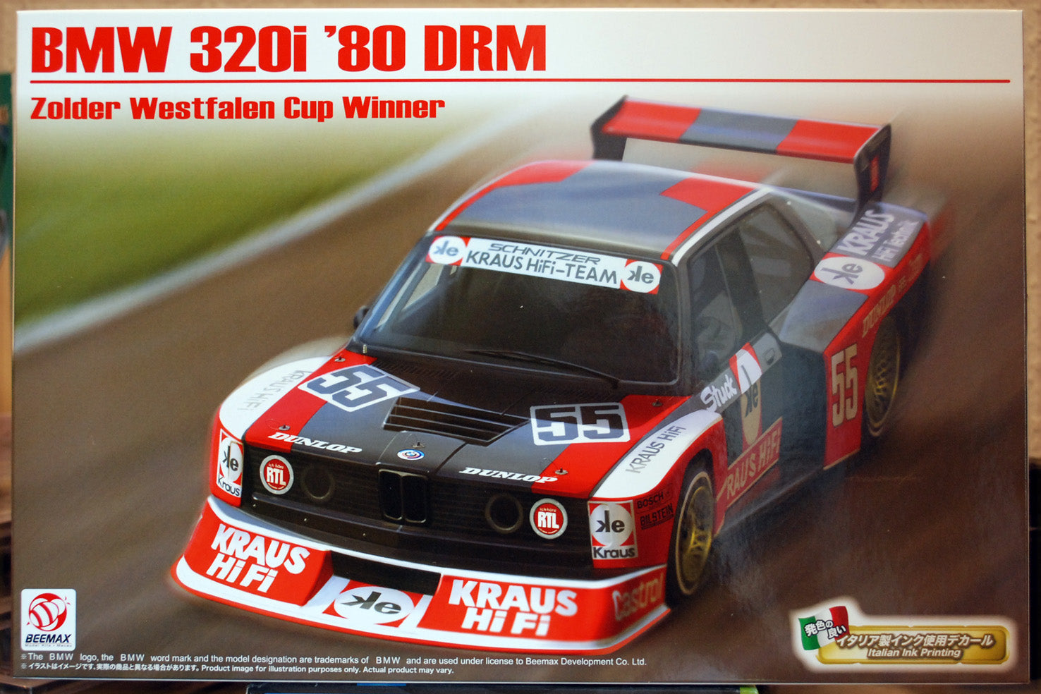 Beemax 24028 1980 BMW 320i DRM Zolder Winner 1:24 Bausatz