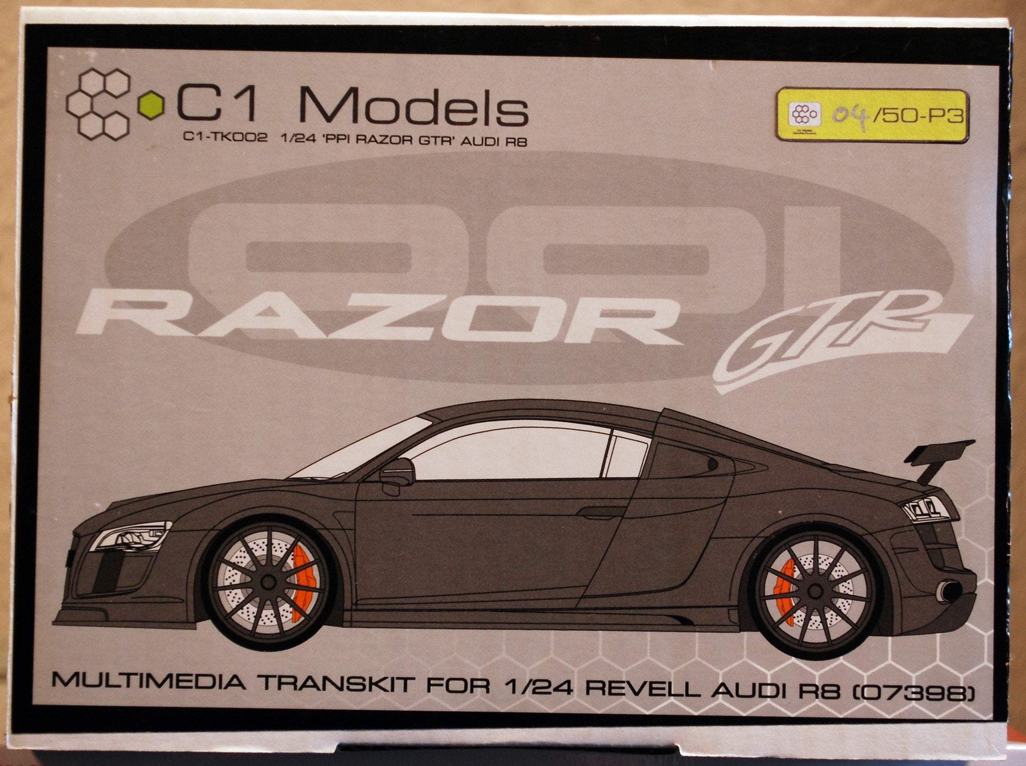 2010 Audi R8 PPI Razor GTR für Revell 07398 C1Models tk002