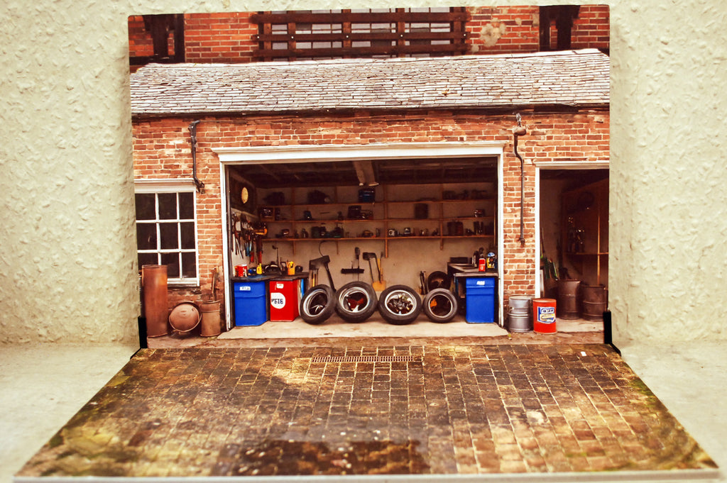 Dioramatoys DTF2474 Auto Garage Scene Display 1:24