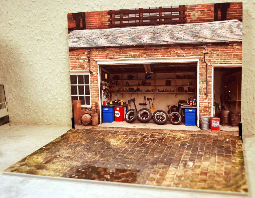Dioramatoys DTF2474 Auto Garage Scene Display 1:24