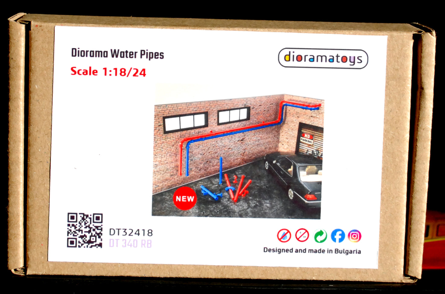 Dioramatoys DT32418 Water Pipes Heizungsrohre Wasserrohre 1:24 1:18