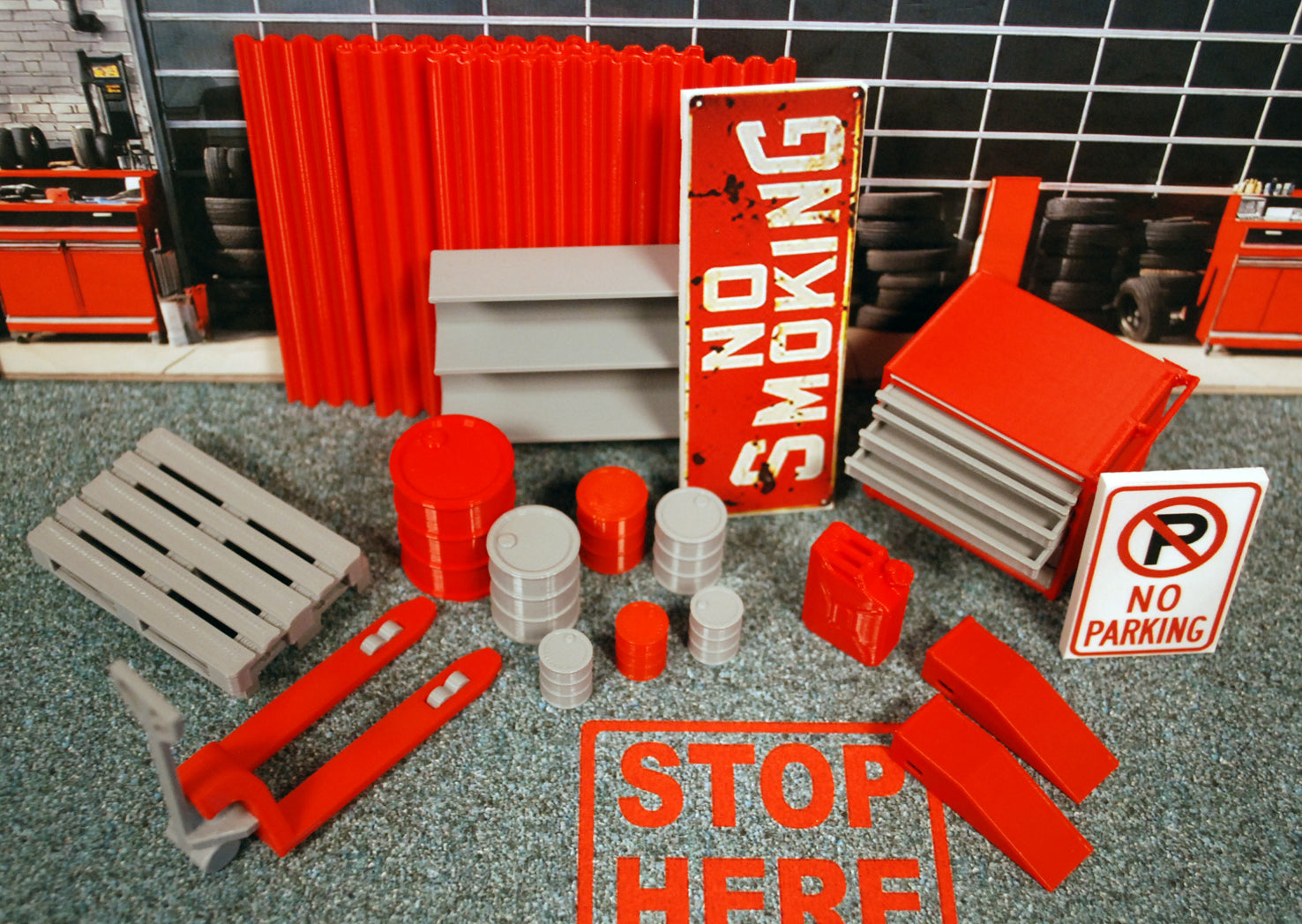Dioramatoys DT30058 Garage Equipment Set 1:24