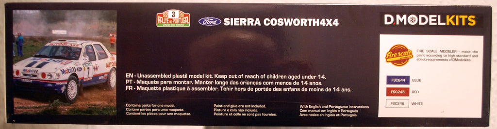 DModelkits 002 1992 Ford Sierra Cosworth 4x4 Rallye Portugal 1:24 neu 2023