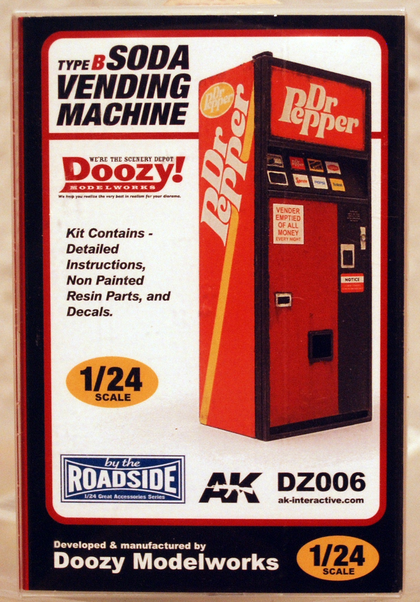 Doozy Getränkeautomat Vending Machine Pepsi 7 Up Coca Cola Dr Pepper 1:24