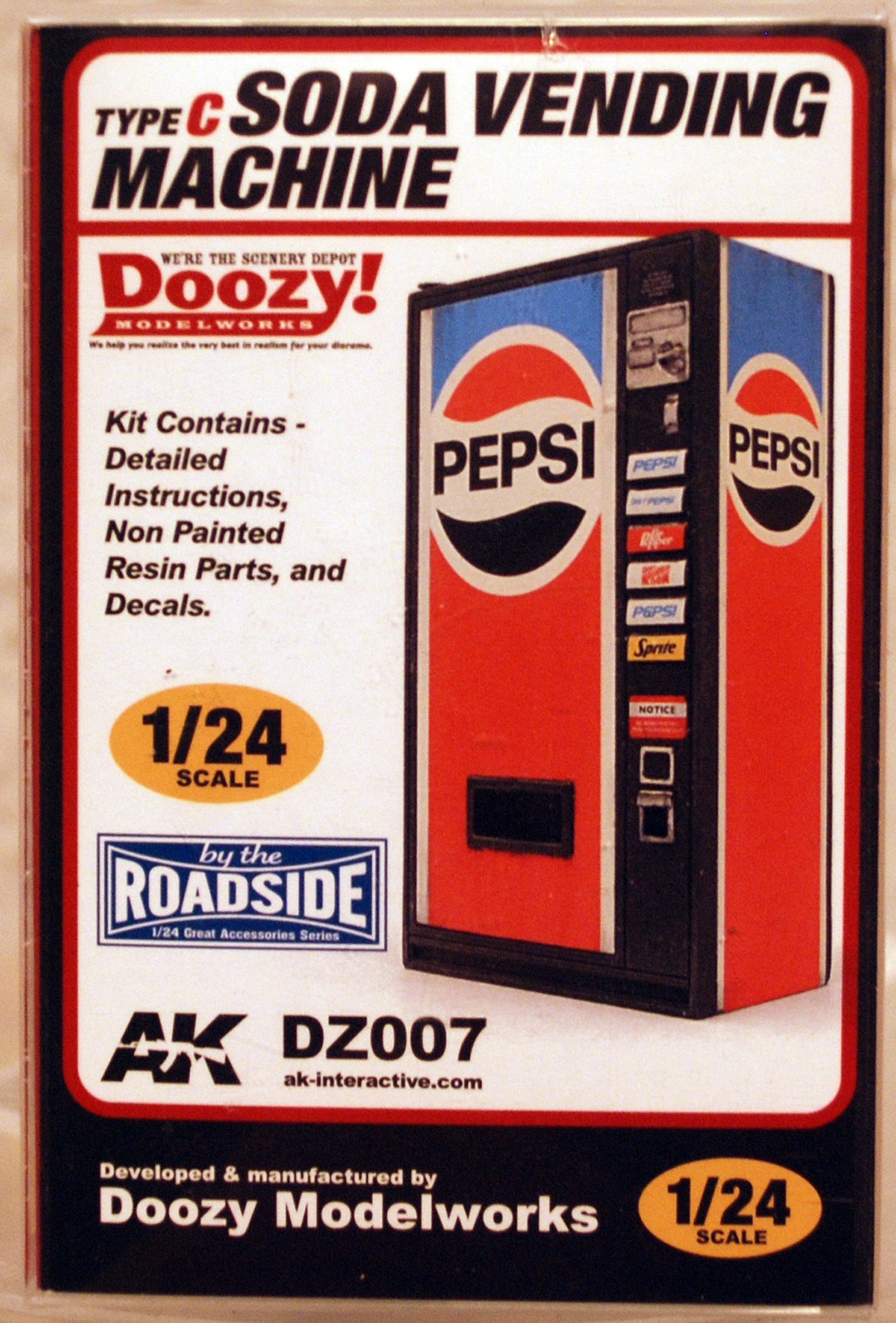 Doozy Getränkeautomat Vending Machine Pepsi 7 Up Coca Cola Dr Pepper 1:24