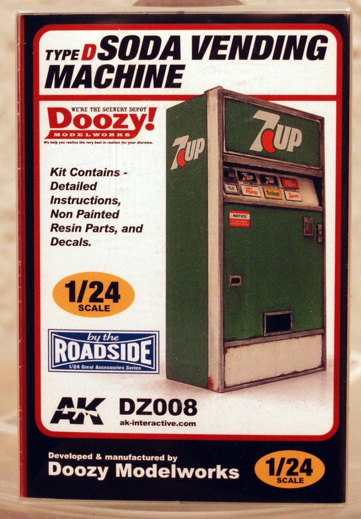 Doozy Getränkeautomat Vending Machine Pepsi 7 Up Coca Cola Dr Pepper 1:24