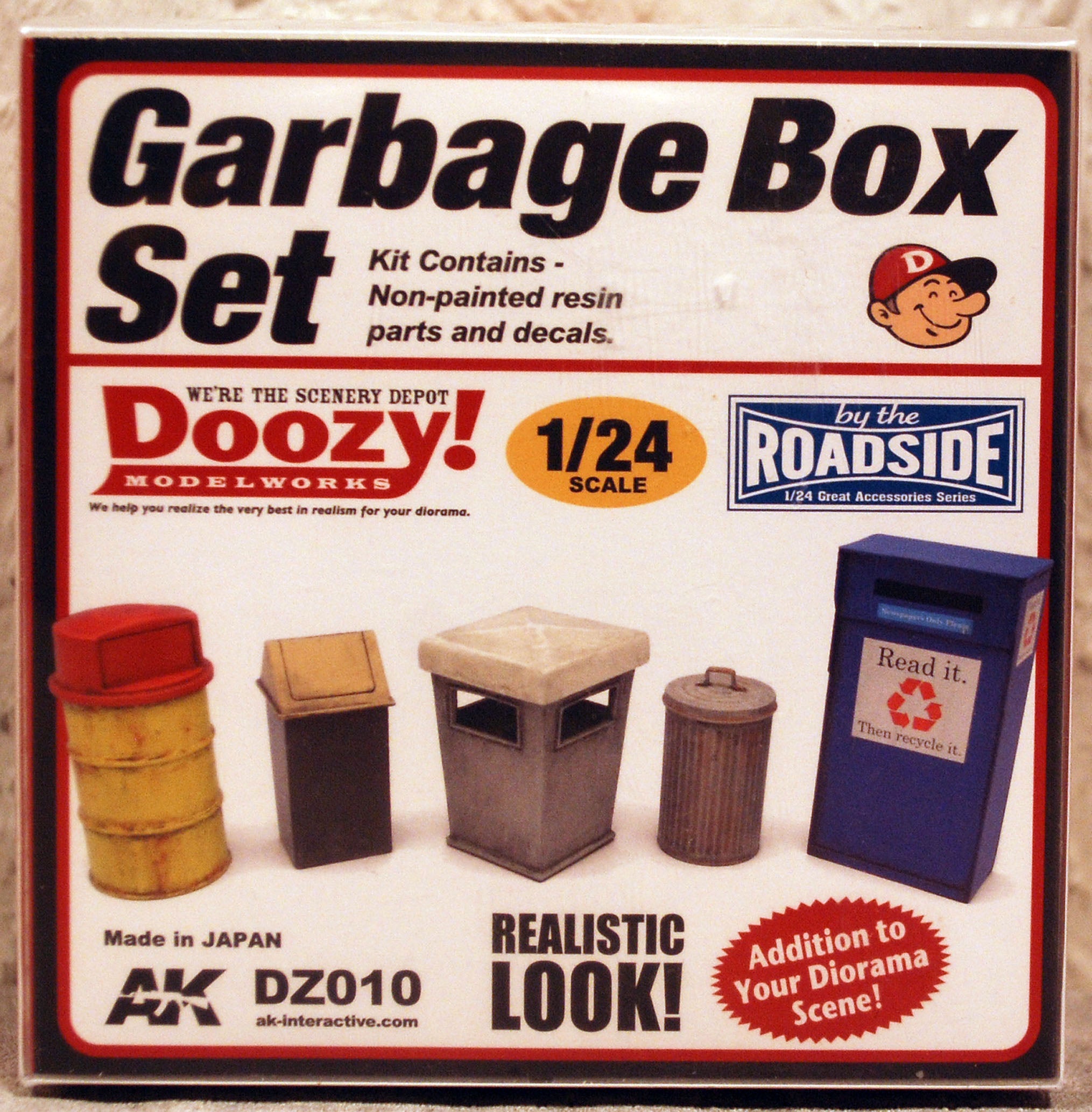 Doozy 010 Garbage Box Set Mülltonen Set  1:24