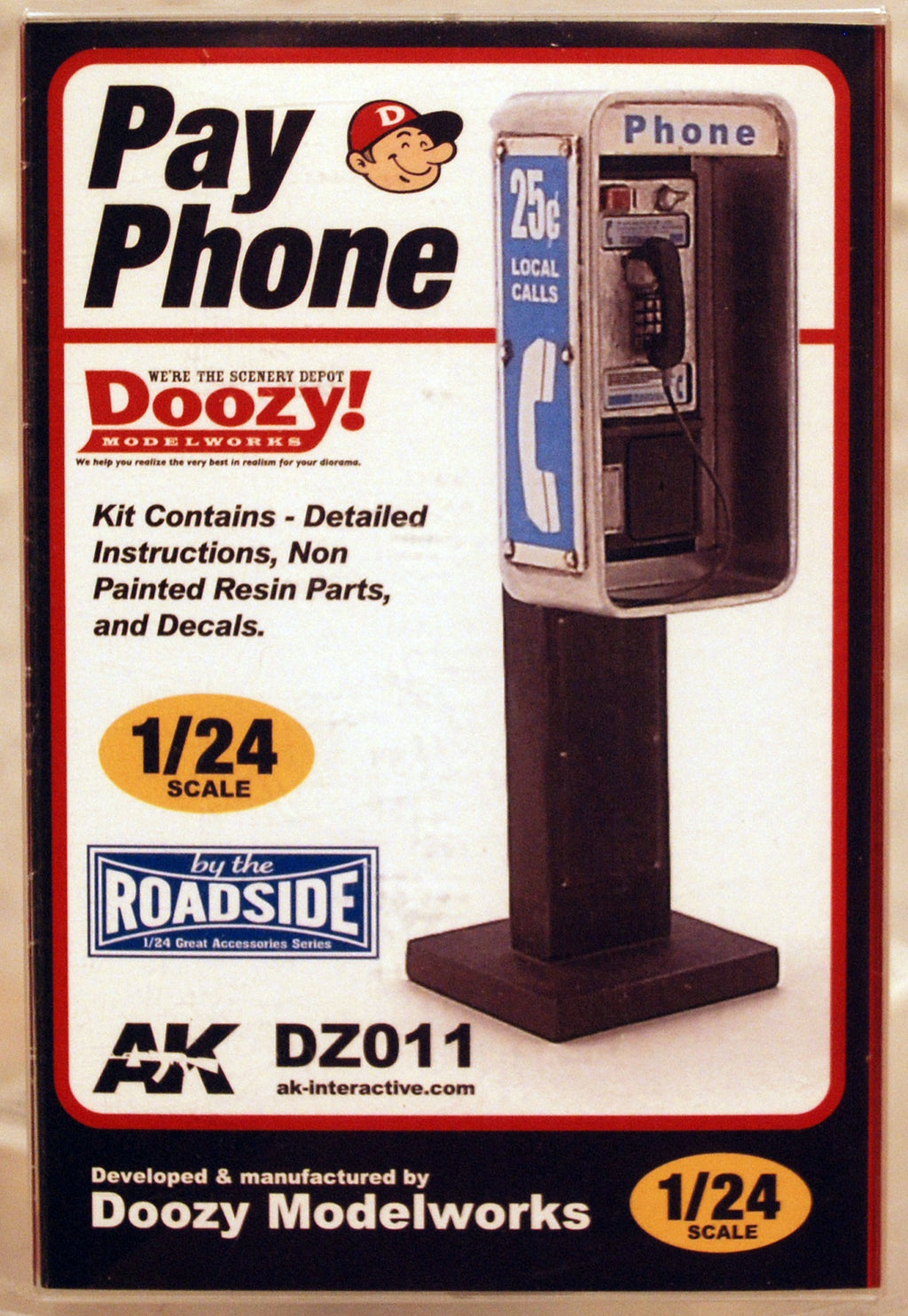 Doozy 011-021 on the payphone Münzfernsprecher 1:24