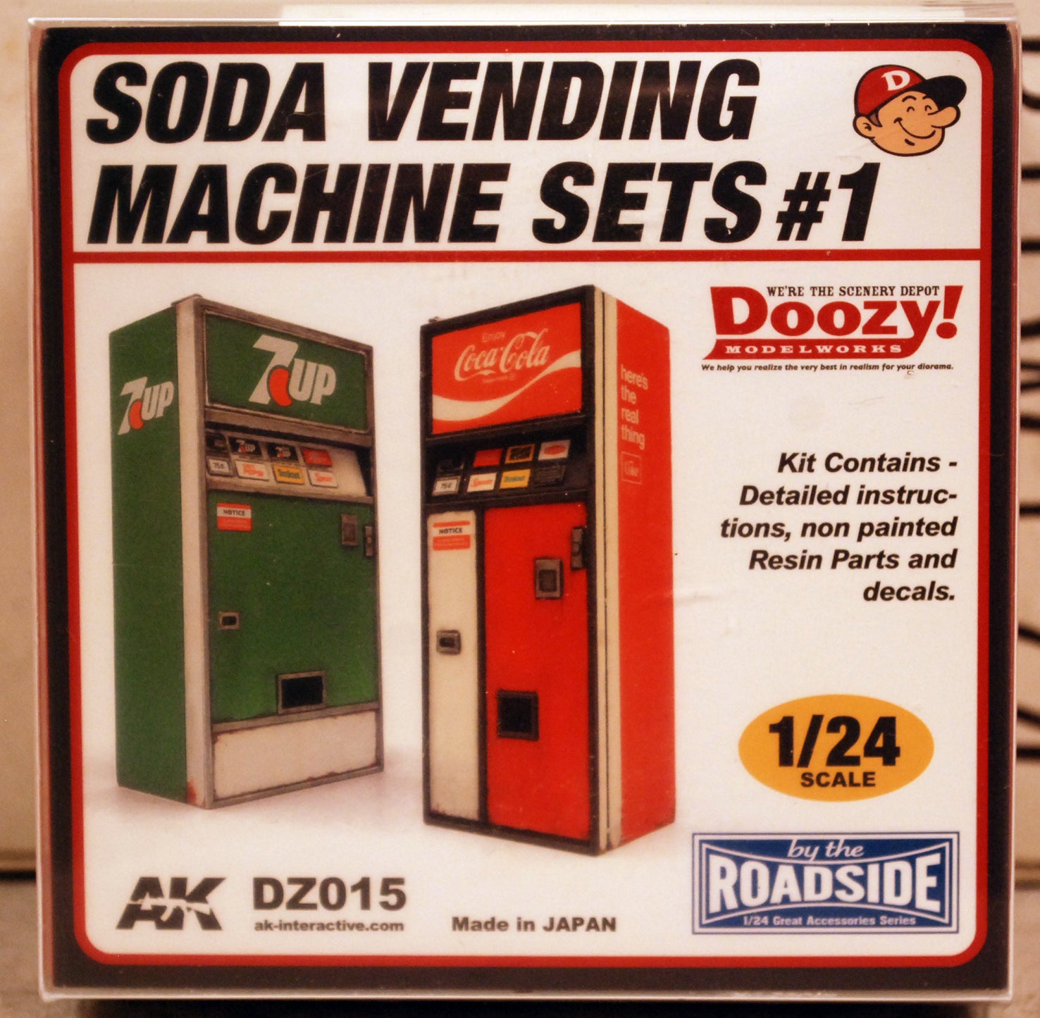 Doozy Getränkeautomat Vending Machine Pepsi 7 Up Coca Cola Dr Pepper 1:24