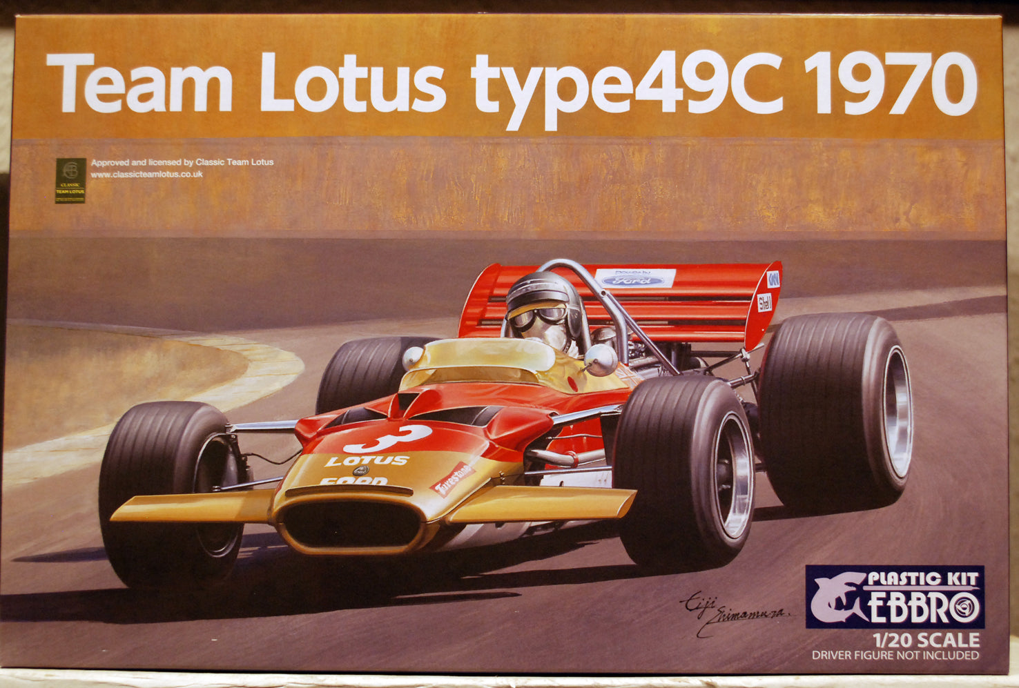 Ebbro 20006 1970 F1 Team Lotus Type 49 C Emerson Fittipaldi Monaco 1:20