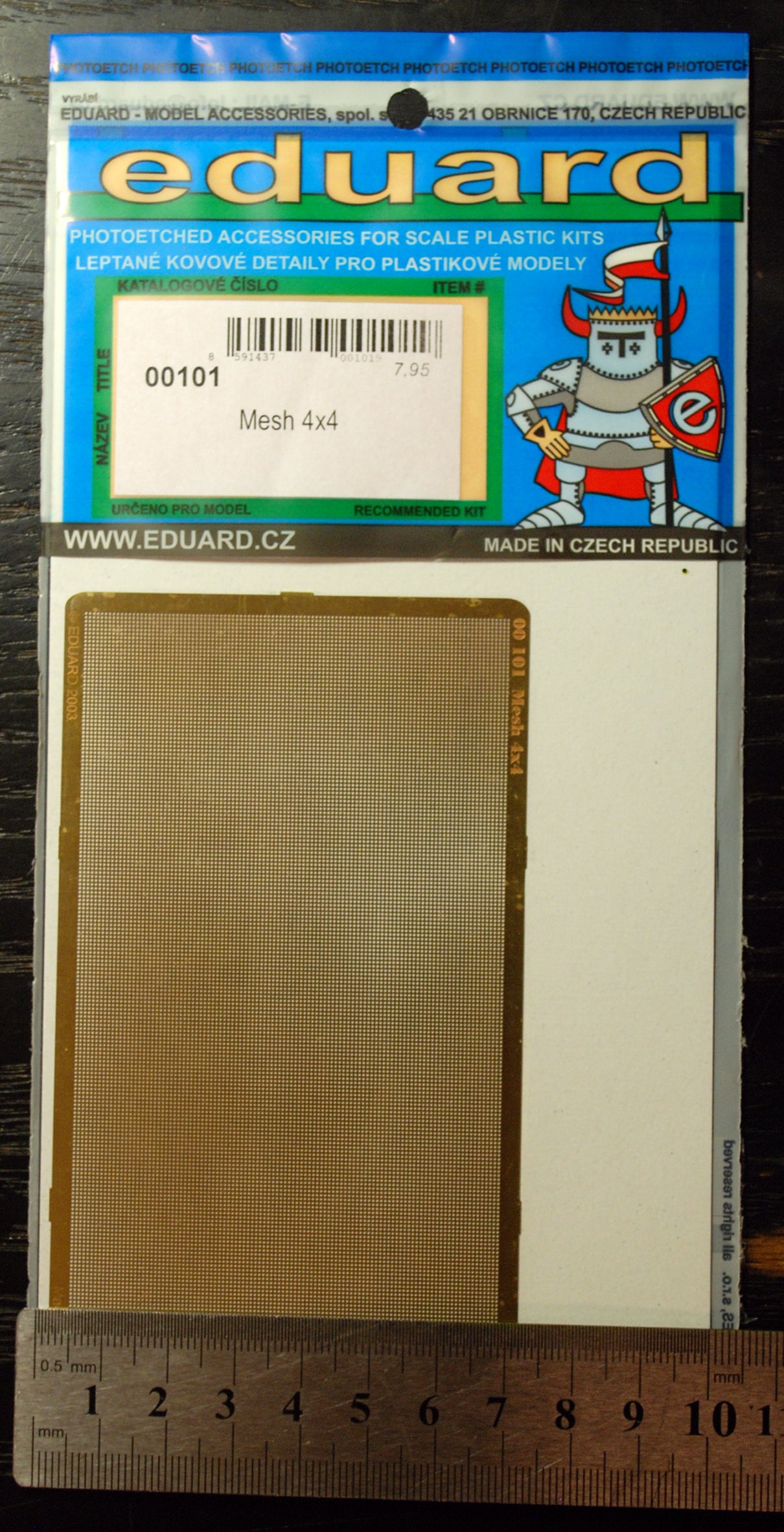 Eduard 00101 - 113 Gitter Mesh versch. Größen fotogeäzt