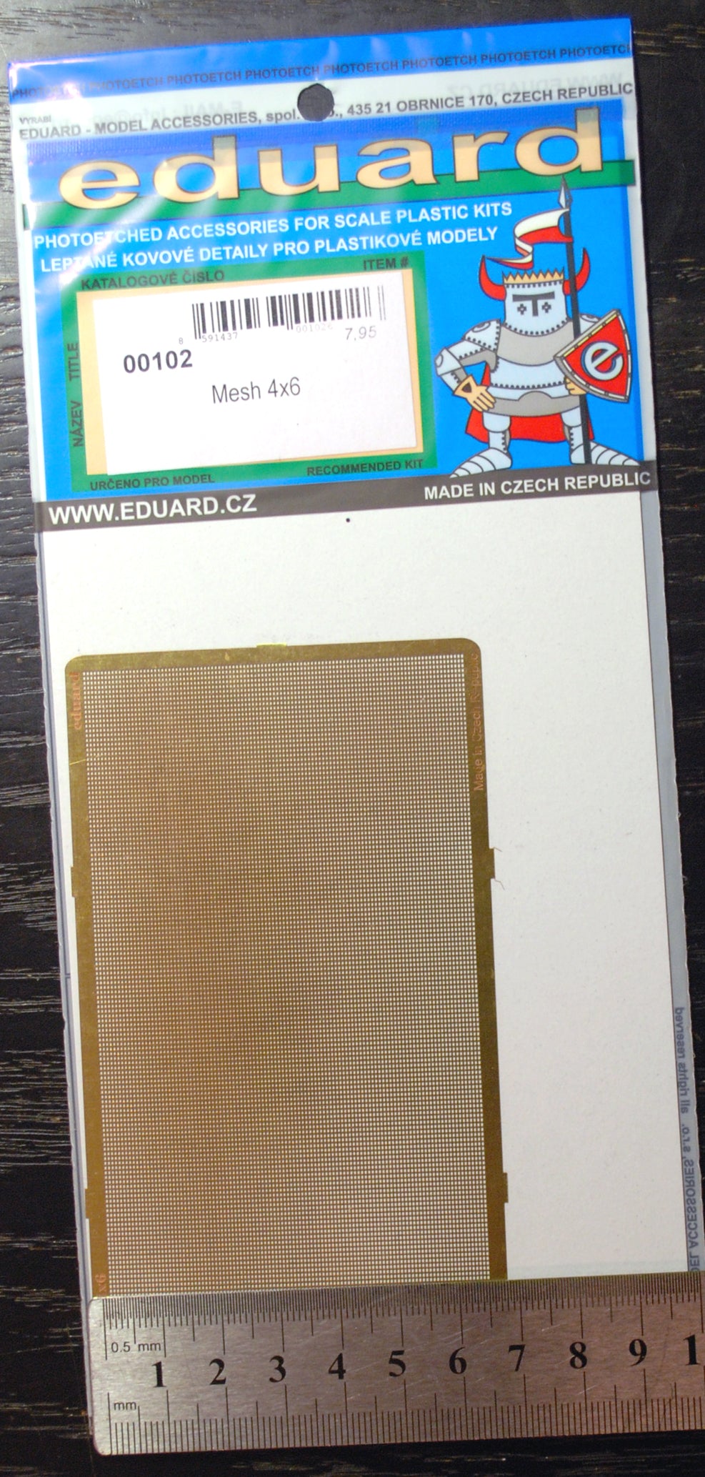 Eduard 00101 - 113 Gitter Mesh versch. Größen fotogeäzt