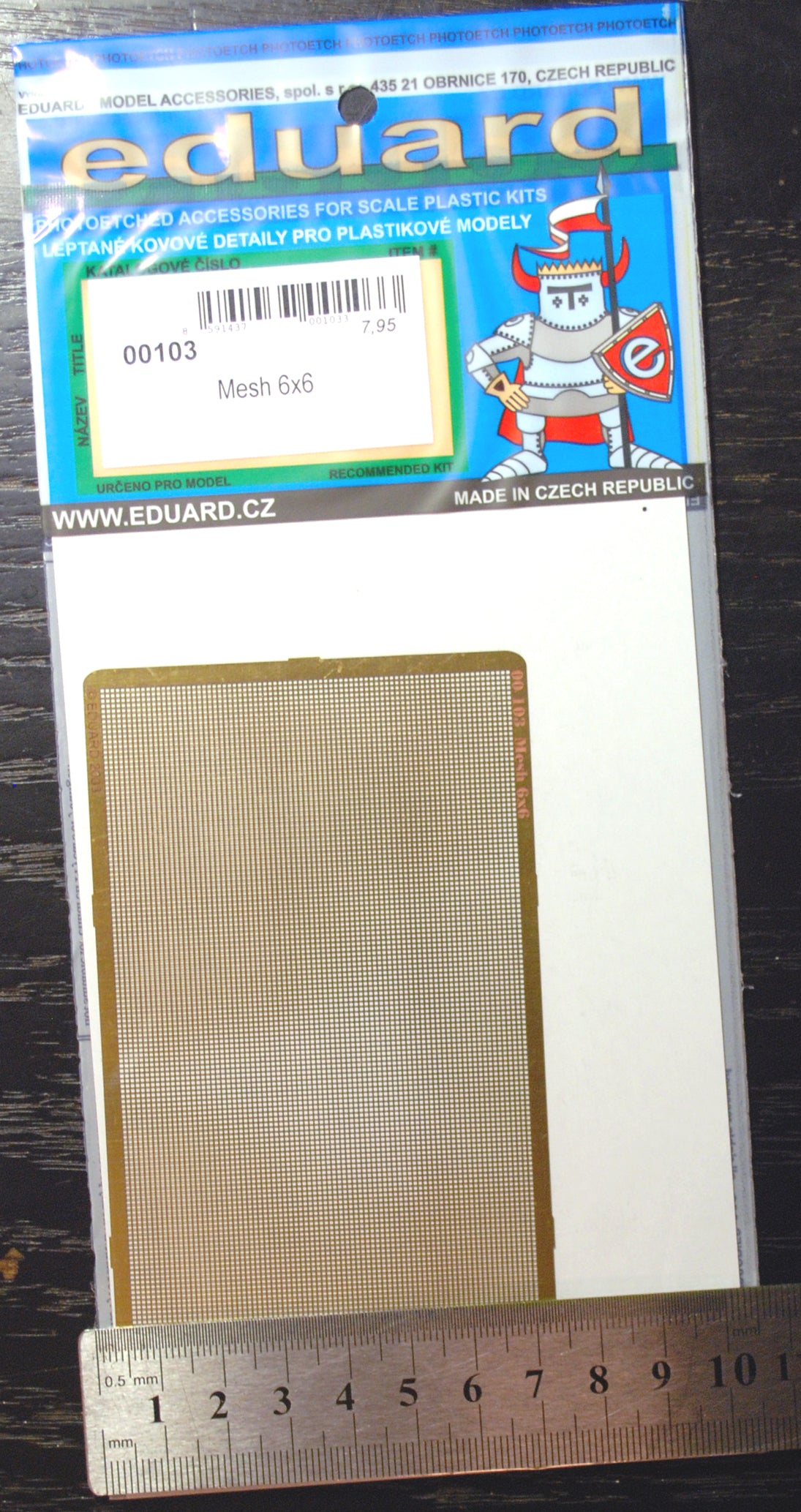 Eduard 00101 - 113 Gitter Mesh versch. Größen fotogeäzt