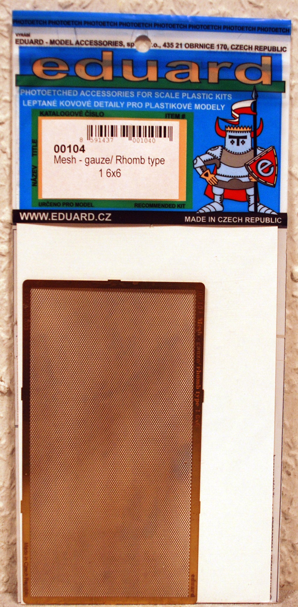 Eduard 00101 - 113 Gitter Mesh versch. Größen fotogeäzt