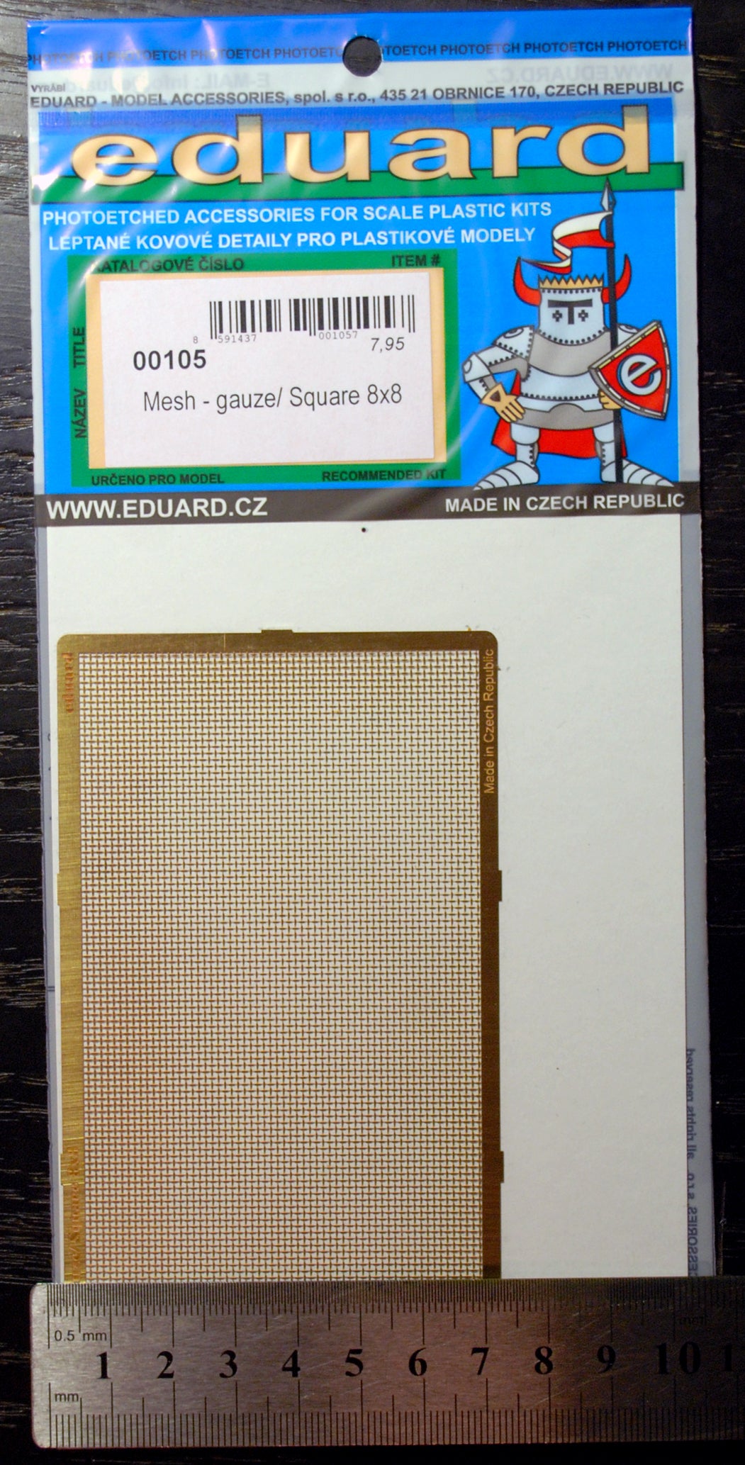 Eduard 00101 - 113 Gitter Mesh versch. Größen fotogeäzt