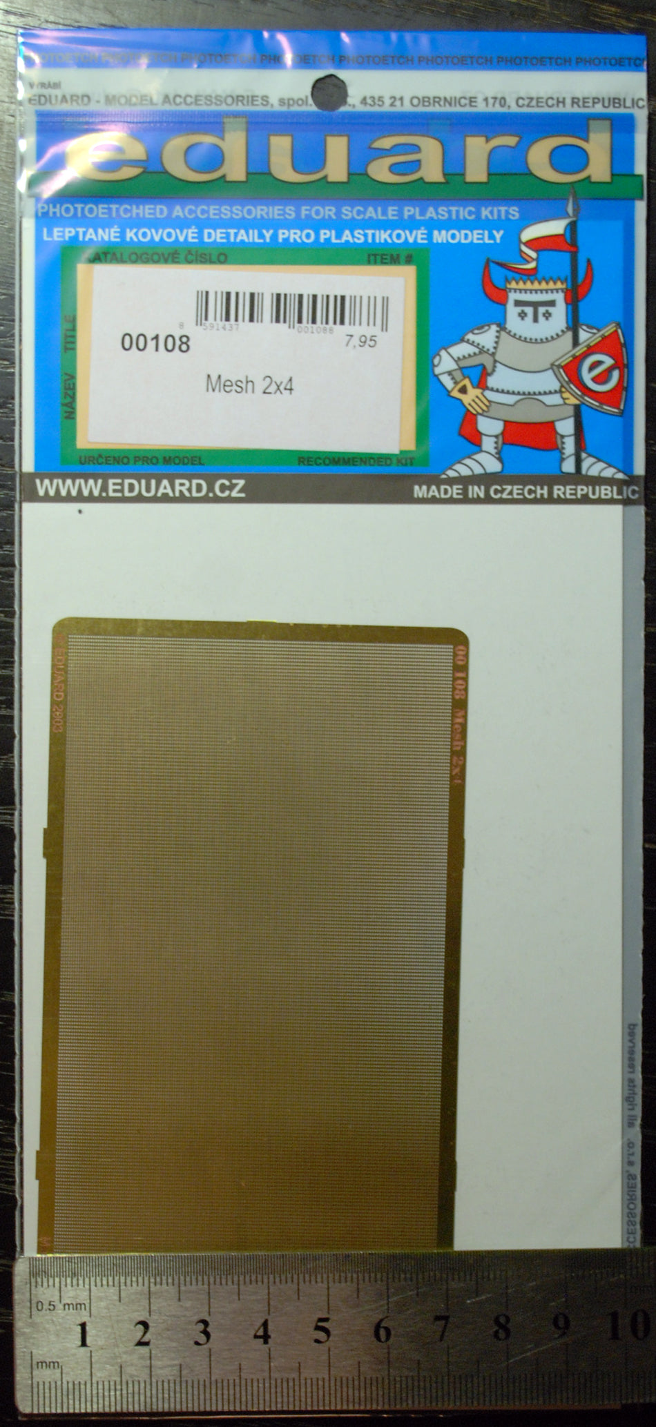 Eduard 00101 - 113 Gitter Mesh versch. Größen fotogeäzt