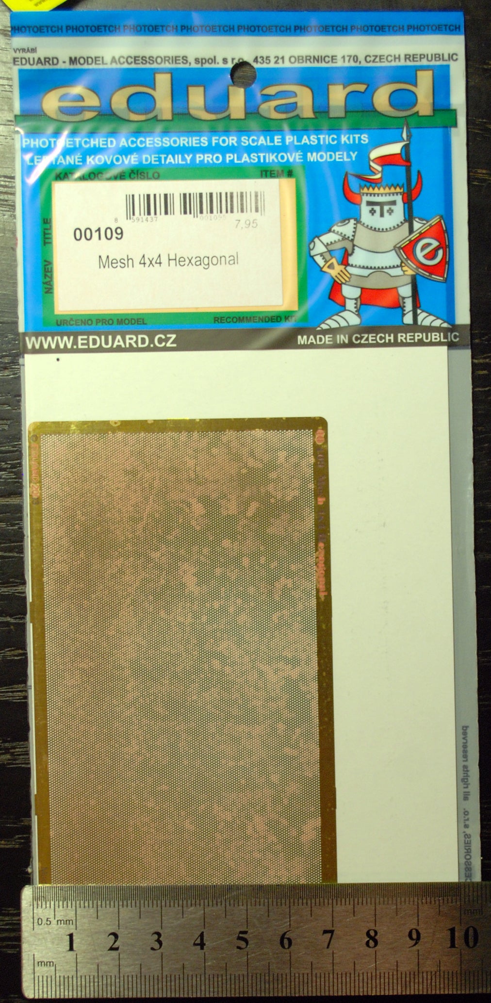 Eduard 00101 - 113 Gitter Mesh versch. Größen fotogeäzt