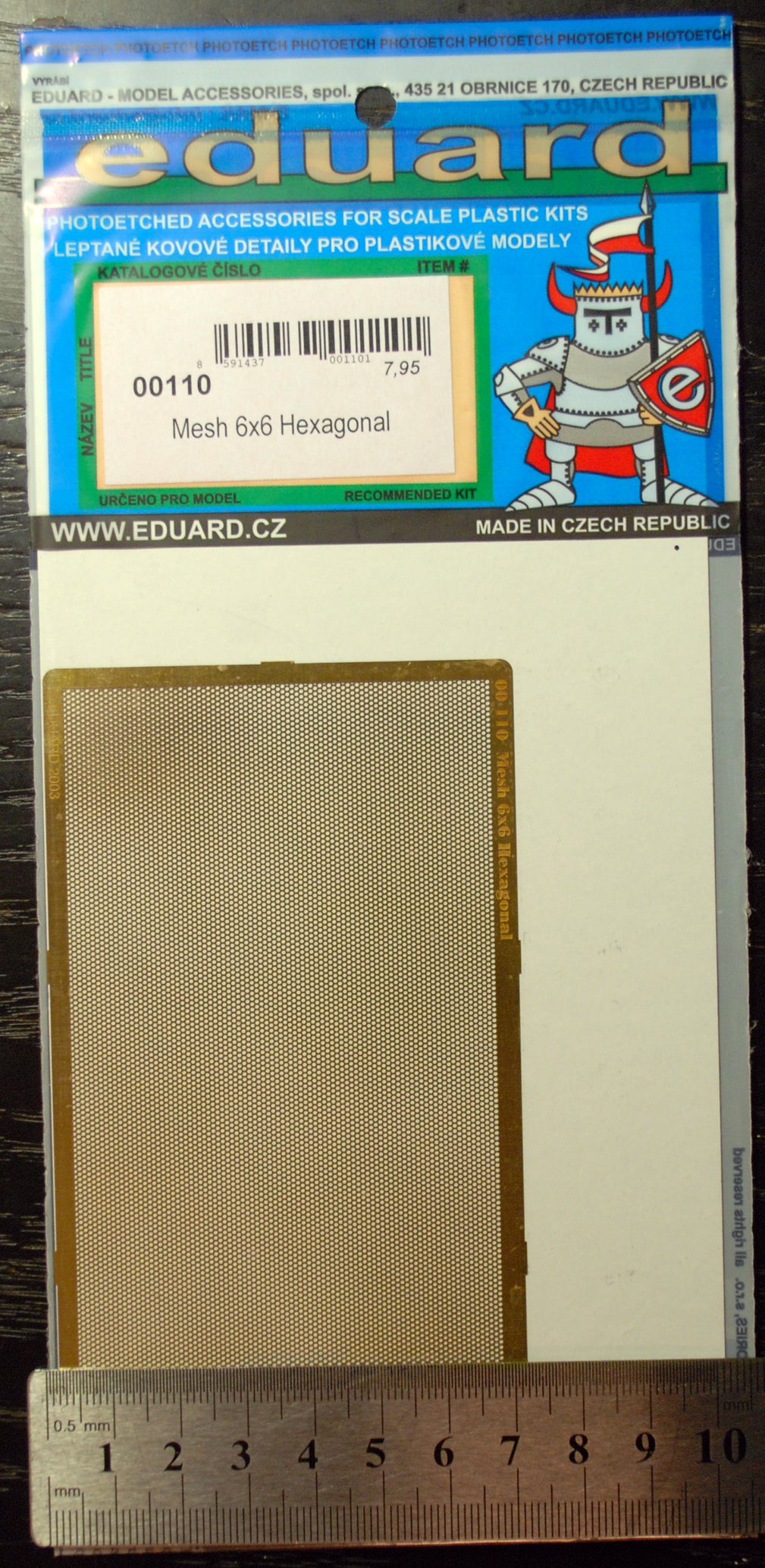 Eduard 00101 - 113 Gitter Mesh versch. Größen fotogeäzt