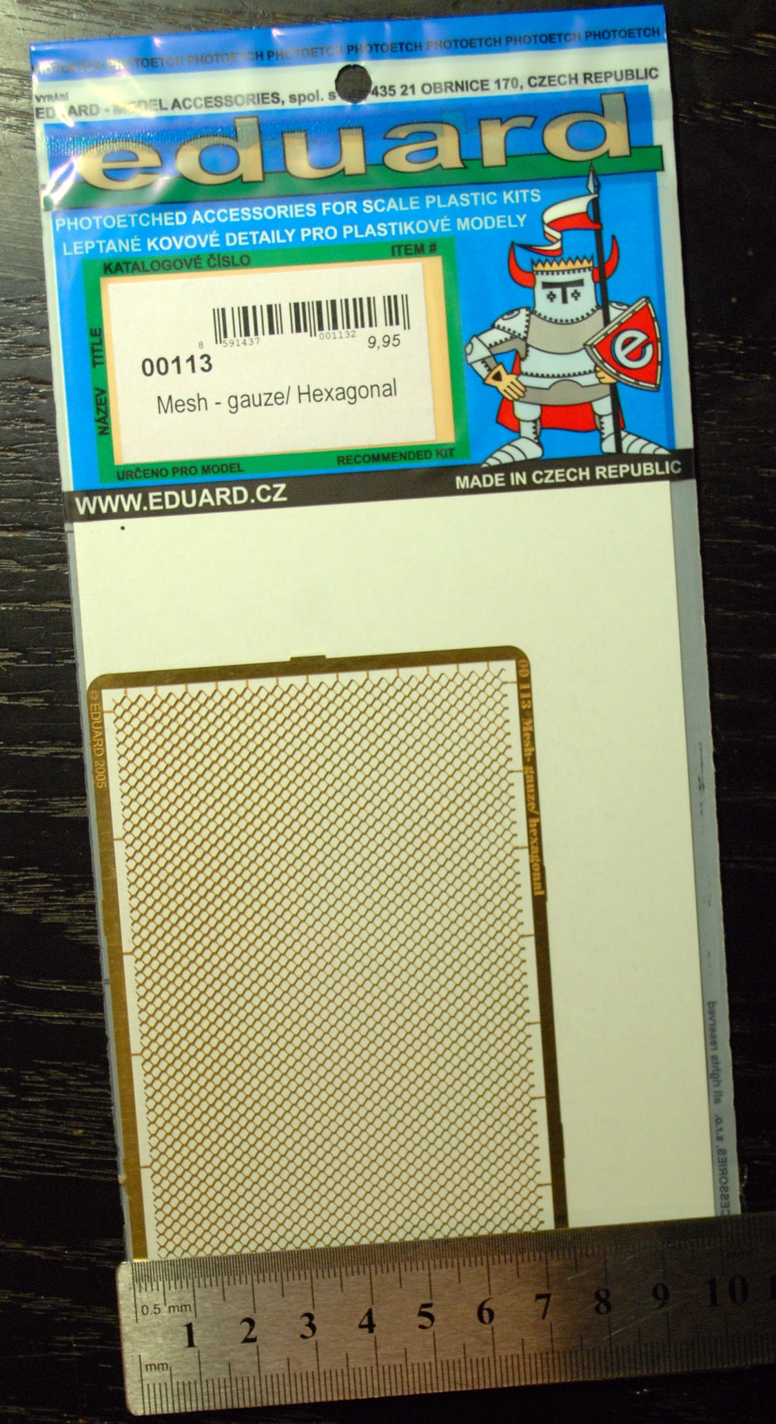 Eduard 00101 - 113 Gitter Mesh versch. Größen fotogeäzt
