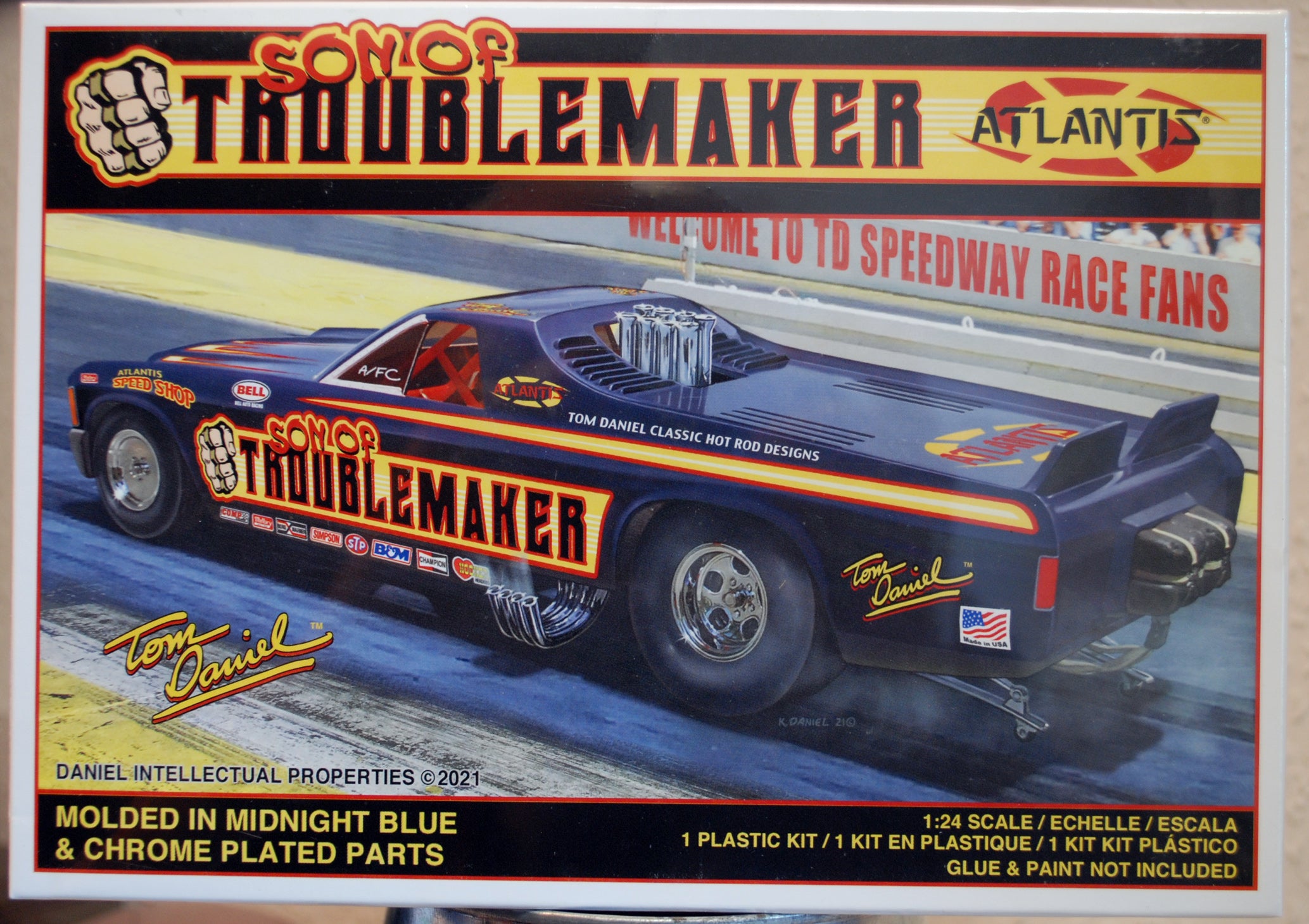 Tom Daniels Son of Troublemaker El Camino Funny Car 1:24 Atlantis 2204
