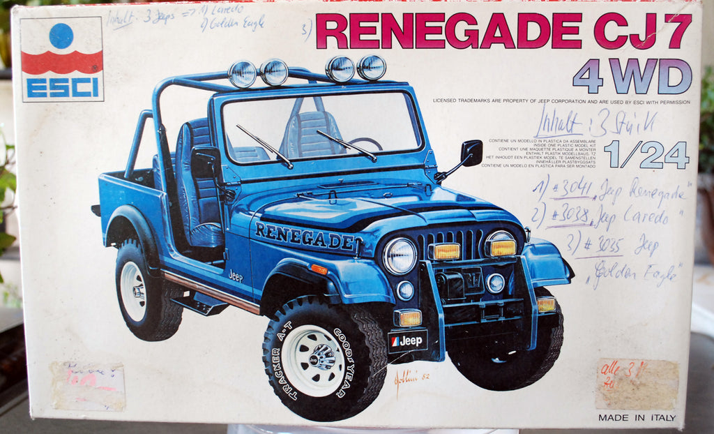 Esci 3041 3038 3035 1977 Jeep CJ - 7 Renegade Laredo Golden Eagle 1:24