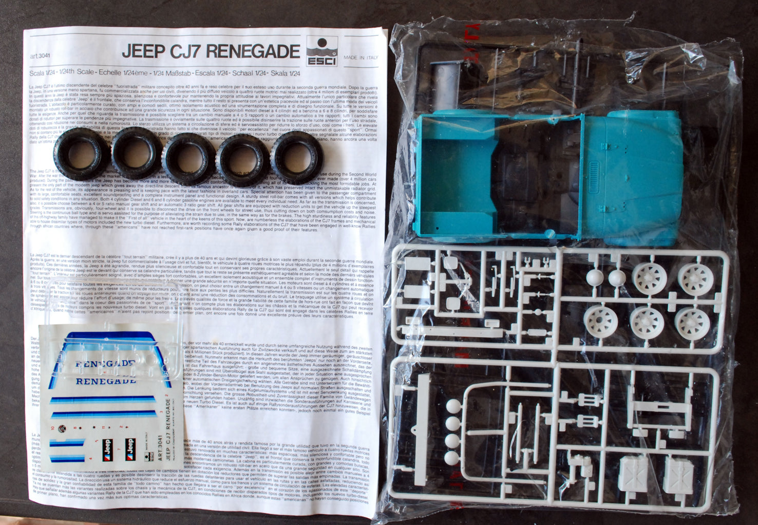 Esci 3041 3038 3035 1977 Jeep CJ - 7 Renegade Laredo Golden Eagle 1:24