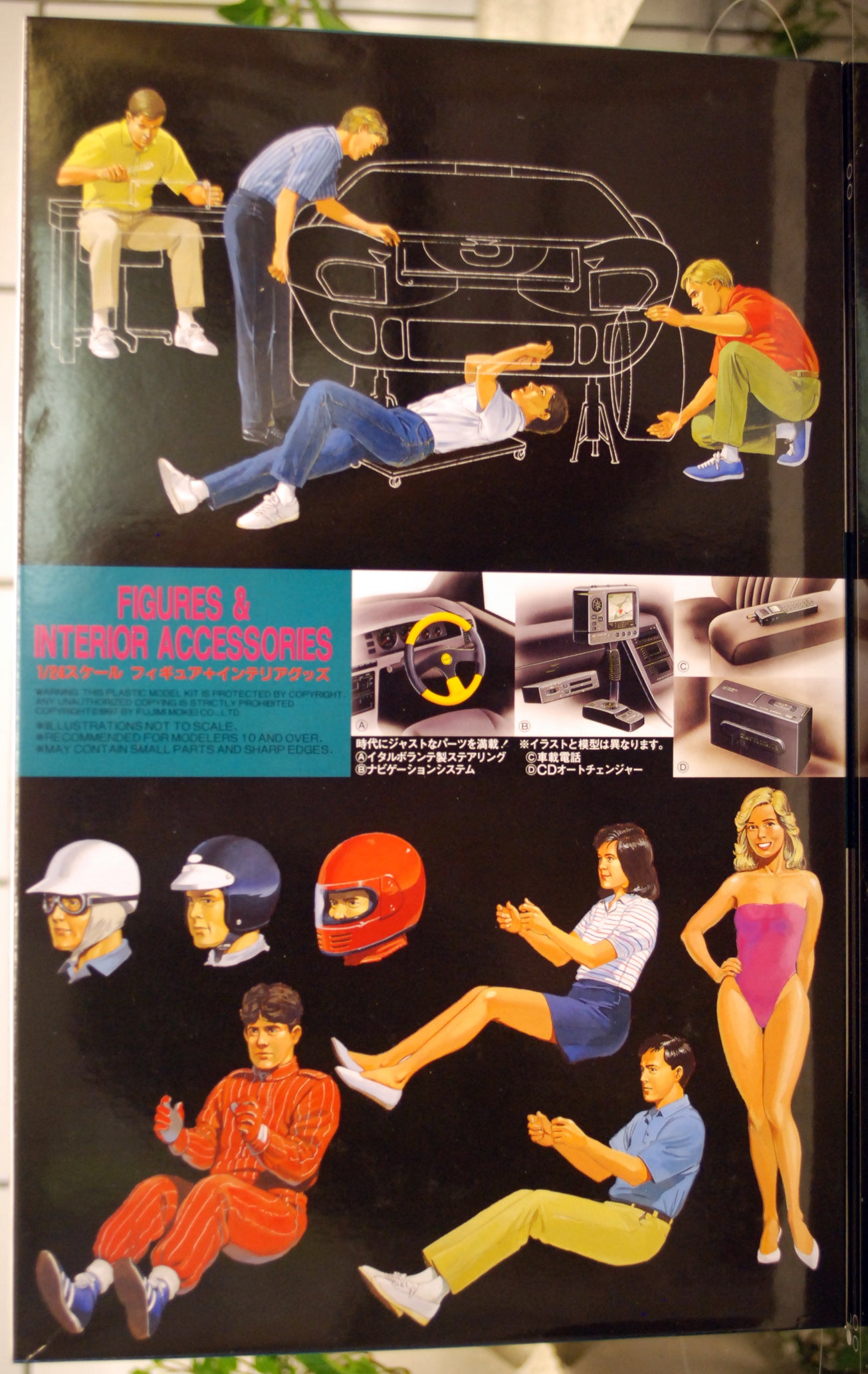 Fujimi 116648 Garage & Tools Fahrer Fahrerin Driver Rennfahrer Mechaniker 1:24