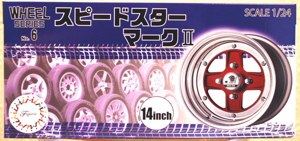 Fujimi 193472 Felgen SSR Mark II Wheel 14 Zoll inkl. Reifen 1:24 #N6