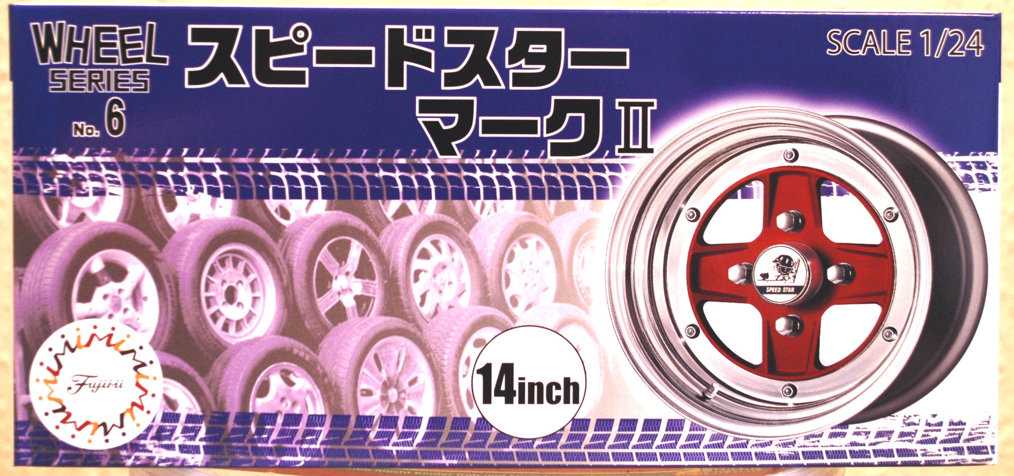 Fujimi 193472 Felgen SSR Mark II Wheel 14 Zoll inkl. Reifen 1:24 #N6