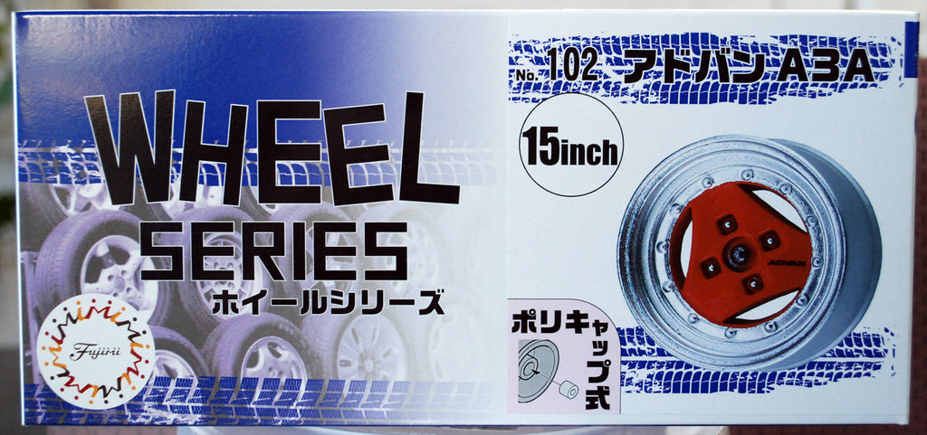 Fujimi 193618 Felgen Advan A3A 15Zoll m. Reifen Pirelli Cinturato P7 1:24 #N102