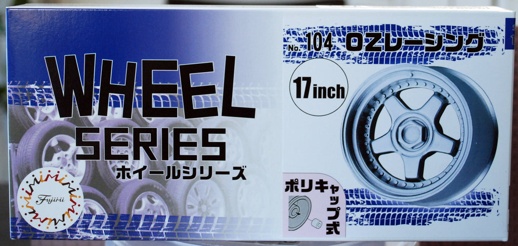 Fujimi 193649 Felgen O.Z. OZ Racing 17 Zoll inkl. Reifen+Bremsscheibe 1:24 #N104
