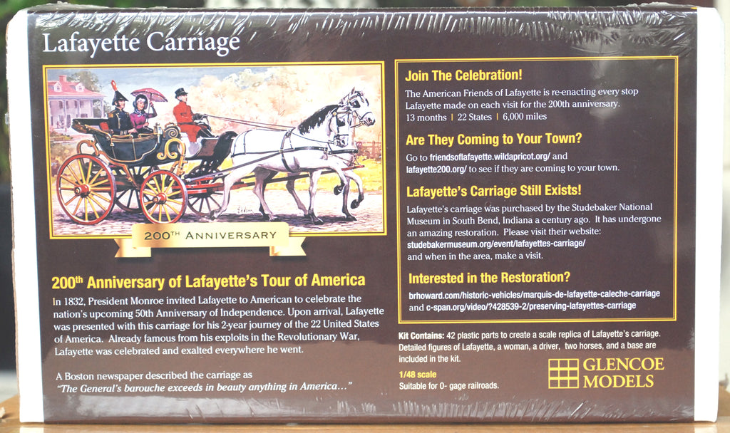 Glencoe 05407 Lafayette Carriage Kutsche 1:48