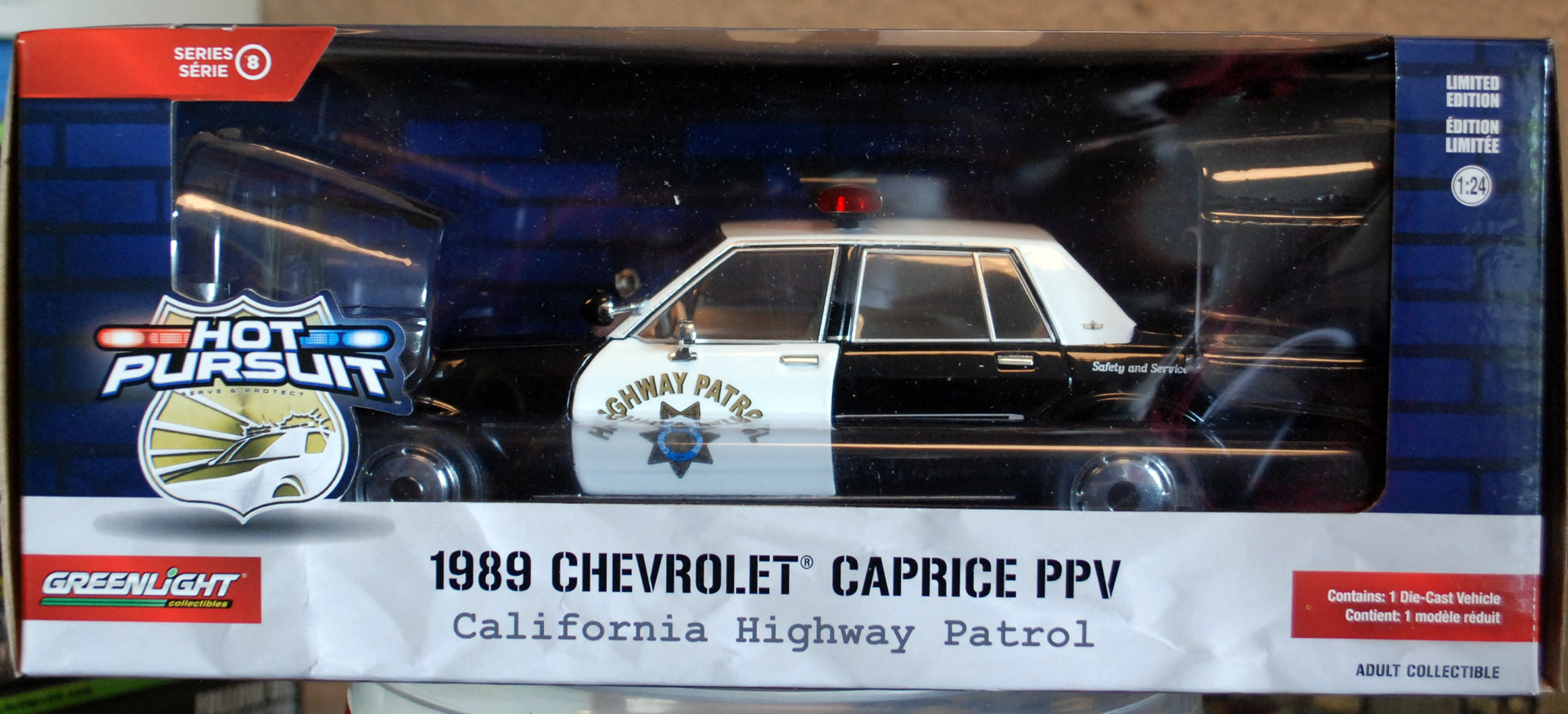 Green Light 85582 Hot Pursuit Ser. 8 1989 Chevrolet Caprice PPV CHIP 1:24
