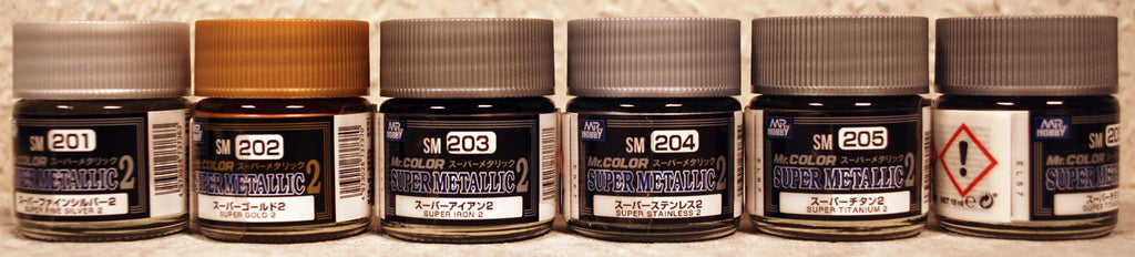 Mr. Hobby Gunze Mr. Super Metallic 2 11 Farbtöne 10ml