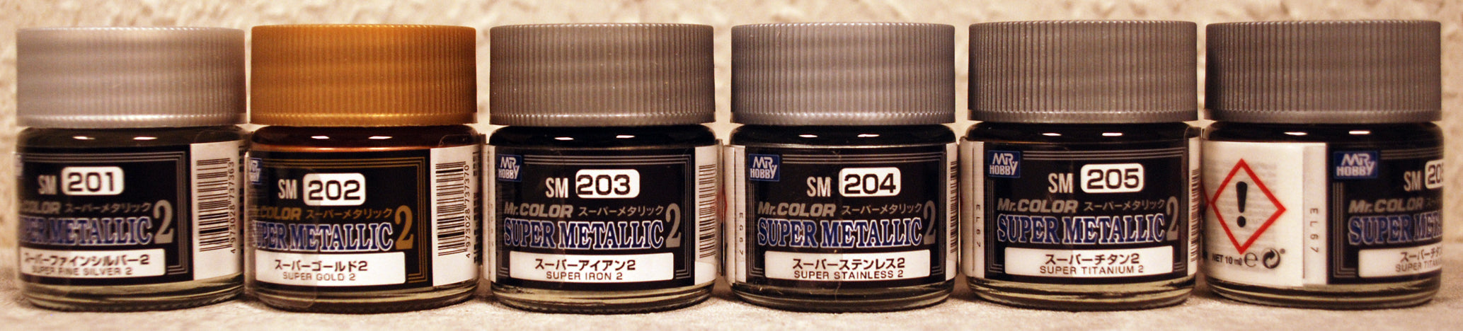 Mr. Hobby Gunze Mr. Super Metallic 2 11 Farbtöne 10ml