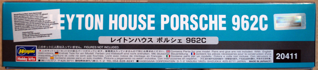 1987 Porsche 962 C Leyton House 1:24 Hasegawa 20411