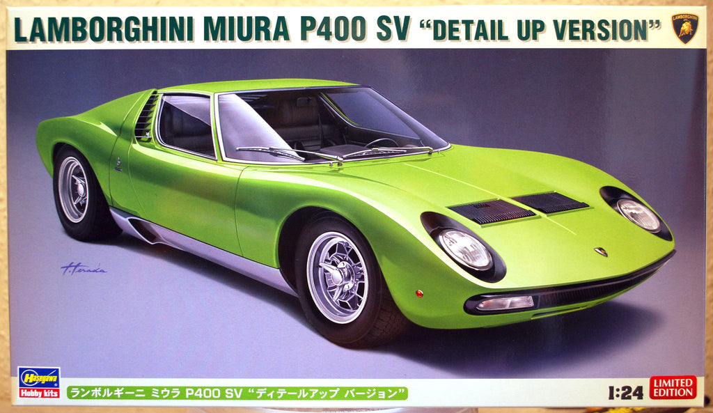 1971 Lamborghini Miura P 400 SV mit PE Teilen 1:24 Hasegawa 20439